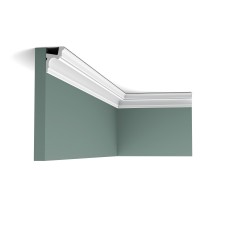 Потолочный плинтус под покраску Orac Decor New Classic C323 с подсветкой 2000×55×42
