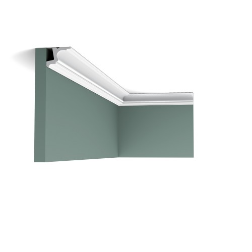 Потолочный плинтус под покраску Orac Decor New Classic C323 с подсветкой 2000×55×42