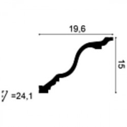 Потолочный плинтус под покраску Orac Decor Orac Luxxus C334 2000×196×150