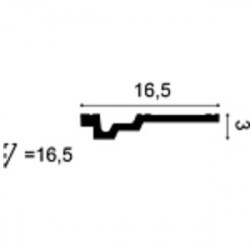Потолочный плинтус под покраску Orac Decor Orac Luxxus C353 2000×165×30