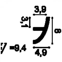 Потолочный плинтус под покраску гибкий Orac Decor Modern Antonio C373F с подсветкой 2000×50×80