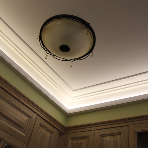Потолочный плинтус под покраску Orac Decor Modern Stripe C361 с подсветкой 2000×50×50