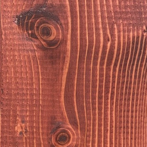 Масло Rubio Monocoat Hybrid Wood Protector Winered, магазинный образец выкраса на лиственнице
