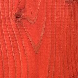Масло Rubio Monocoat Hybrid Wood Protector Pop Color Poppy, магазинный образец выкраса на лиственнице