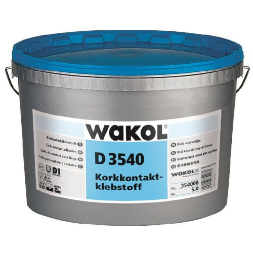Клей для пробки WAKOL D 3540 контактный акрилатный латексный 5 кг Клей для пробки WAKOL D 3540 контактный акрилатный латексный 5 кг