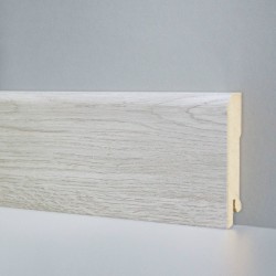 Ламинированный плинтус Art Line Дуб янтарный светло-серый 80х16