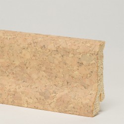 Плинтус деревянный CorkStyle пробка Cork Creme 2500×60×22