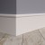 Плинтус МДФ под покраску Evrowood PN 030 фигурный 2000×80×16 фото в интерьере