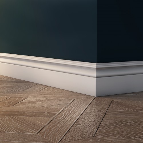 Плинтус МДФ под покраску Evrowood PN 140 2000×130×16 Плинтус МДФ под покраску Evrowood PN 140 2000×130×16