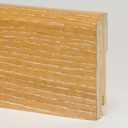 Плинтус деревянный Modern Decor дуб Затертый белый 0014 120x15
