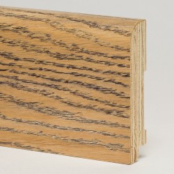 Плинтус деревянный Modern Decor дуб Затертый черный 0018 120x30