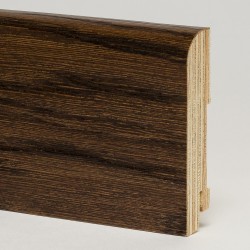Плинтус деревянный Modern Decor дуб Шоколад 0023 120x30