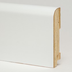 Плинтус деревянный Modern Decor белый 1000 120x30