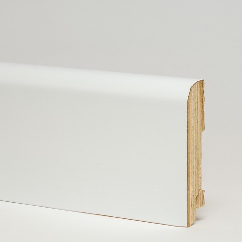 Плинтус деревянный Modern Decor белый 1000 100x30