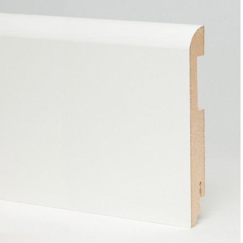 Плинтус МДФ ламинированный TeckWood белый матовый 2150×120×16 Плинтус МДФ ламинированный TeckWood белый матовый 2150×120×16