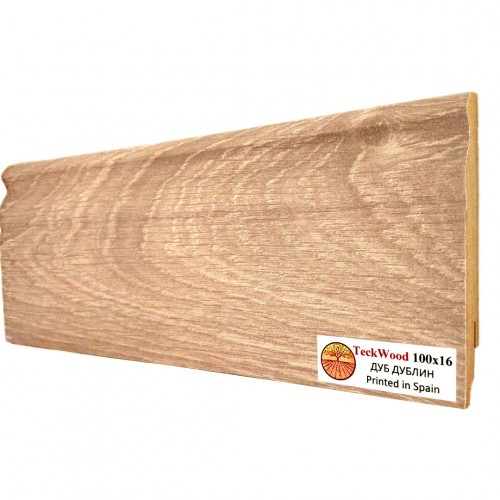 Плинтус МДФ ламинированный TeckWood Дуб Дублин Oak Dublin 2000×100×16