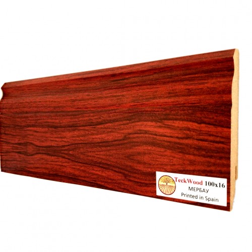 Плинтус МДФ ламинированный TeckWood Мербау Merbau 2000×100×16