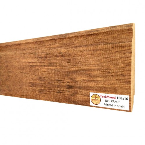 Плинтус МДФ ламинированный TeckWood дуб Краст 2150×100×16 Плинтус МДФ ламинированный TeckWood дуб Краст 2150×100×16