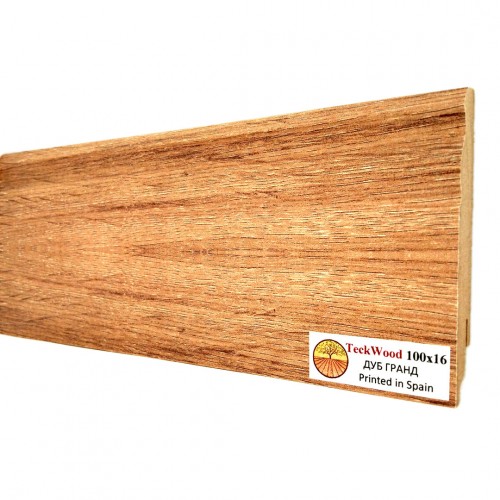 Плинтус МДФ ламинированный TeckWood дуб Гранд 2150×100×16