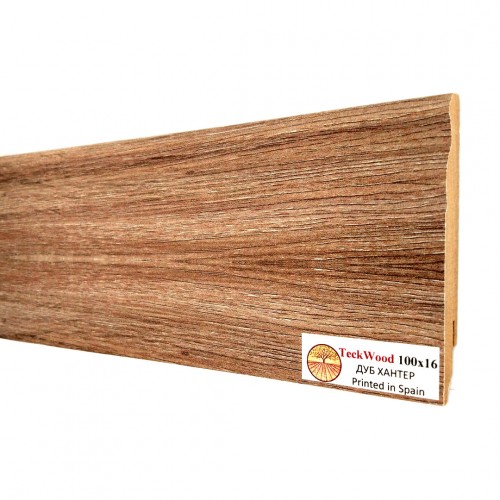 Плинтус МДФ ламинированный TeckWood Дуб Хантер Oak Hunter 2000×100×16