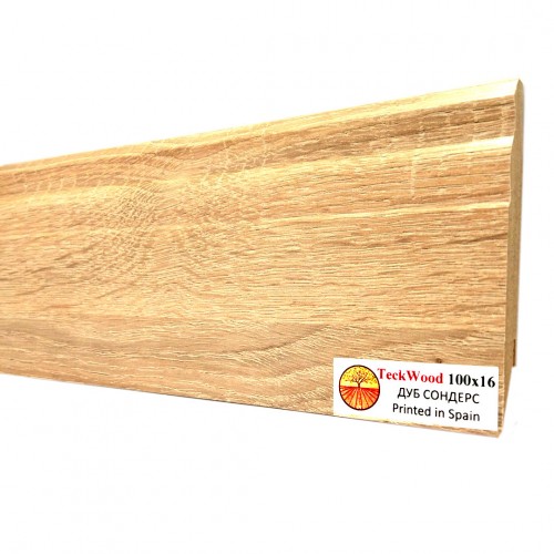 Плинтус МДФ ламинированный TeckWood дуб Сондерс 2150×100×16 Плинтус МДФ ламинированный TeckWood дуб Сондерс 2150×100×16