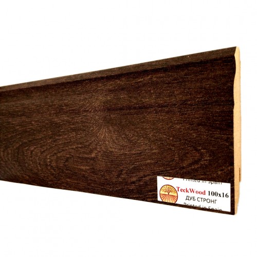 Плинтус МДФ ламинированный TeckWood Дуб Стронг Oak Strong 2000×100×16