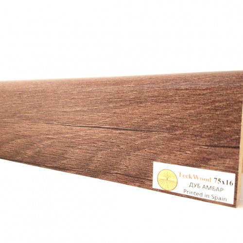 Плинтус МДФ ламинированный TeckWood Дуб Амбар 2150×75×16 Плинтус МДФ ламинированный TeckWood Дуб Амбар 2150×75×16