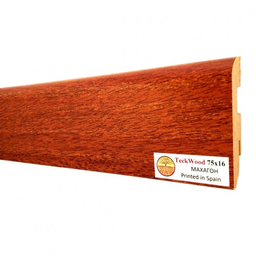 Плинтус МДФ ламинированный TeckWood Дуб Махагон 2150×75×16 Плинтус МДФ ламинированный TeckWood Дуб Махагон 2150×75×16