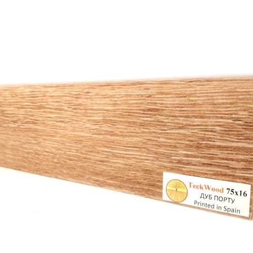 Плинтус МДФ ламинированный TeckWood Дуб Порту 2150×75×16 Плинтус МДФ ламинированный TeckWood Дуб Порту 2150×75×16