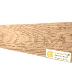 Плинтус МДФ ламинированный TeckWood Дуб Северный 2150×75×16