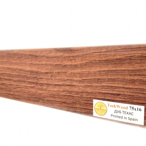 Плинтус МДФ ламинированный TeckWood Дуб Техас 2150×75×16