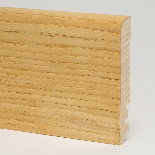 Плинтус деревянный Tecnorivest дуб без покрытия 100x15