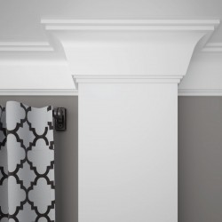 Потолочный плинтус ЛДФ под покраску Ultrawood CR 2335 i 2000×75×114