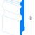 Плинтус МДФ под покраску Madest Decor 1410012 фигурный 100х12, технический рисунок