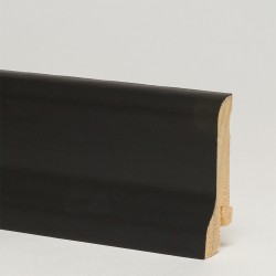 Плинтус деревянный ламинированный Pedross черный сапожок 60x22