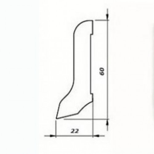 Плинтус деревянный Pedross Дуб без покрытия 2500×60×22 Плинтус деревянный Pedross Дуб без покрытия 2500×60×22