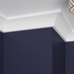 Потолочный плинтус под покраску Ultrawood CR 0012 W 2440×45×45