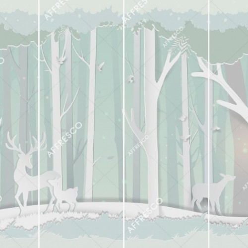 Панно Affresco Сказки ZK661-COL3 2x2,68 м