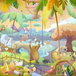 Панно Affresco Сказки ML607-COL1 2x2,68 м