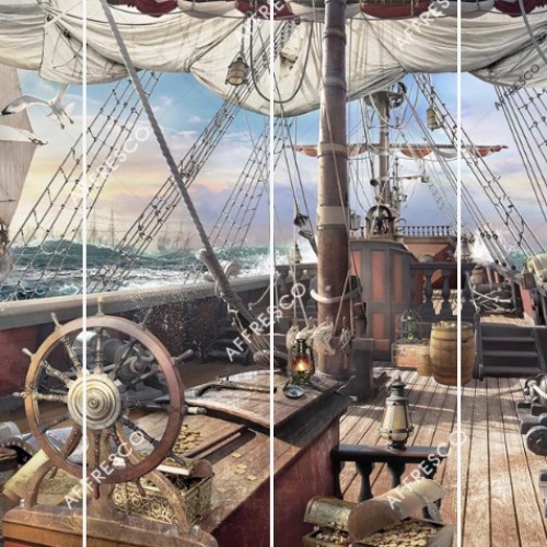 Панно Affresco Сказки AF683-COL3 2x4,02 м