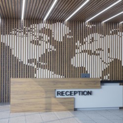 Рейка декоративная Modern Decor ламинированная 101 2750×40×22