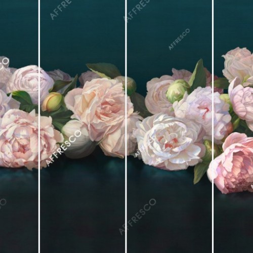 Панно Affresco Wallpaper Part 1 Peonies AB48-COL2 2x2,68 м Панно Affresco Wallpaper Part 1 Peonies AB48-COL2 2x2,68 м