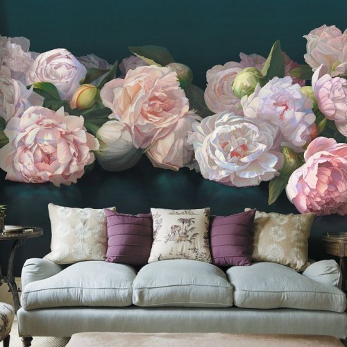 Панно Affresco Wallpaper Part 1 Peonies AB48-COL2 2x2,68 м Панно Affresco Wallpaper Part 1 Peonies AB48-COL2 2x2,68 м