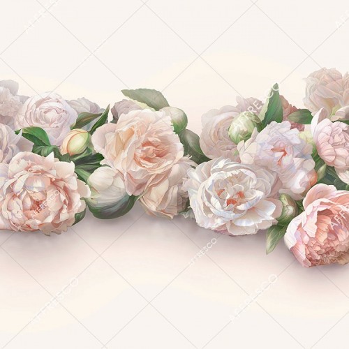 Панно Affresco Wallpaper Part 1 Peonies AB48-COL6 2x2,68 м