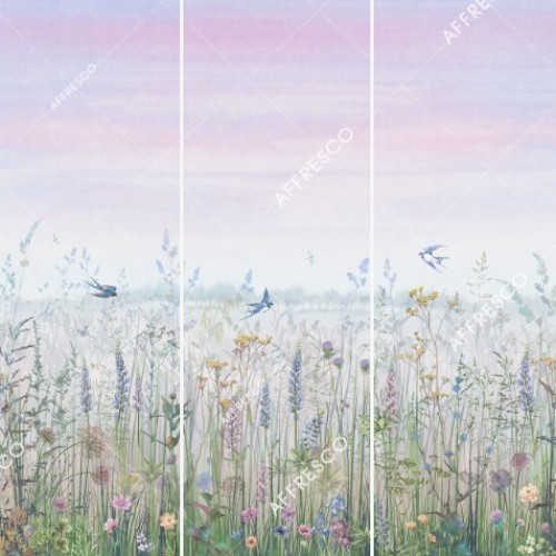 Панно Affresco Wallpaper Part 1 Flower Field JV41-COL3 2x2,01 м Панно Affresco Wallpaper Part 1 Flower Field JV41-COL3 2x2,01 м