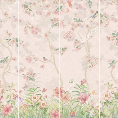 Панно Affresco Wallpaper Part 1 Floral Melody AB50-COL1 2x2,68 м