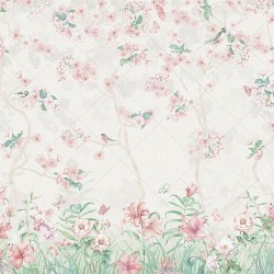Панно Affresco Wallpaper Part 1 Floral Melody AB50-COL4 2x2,68 м