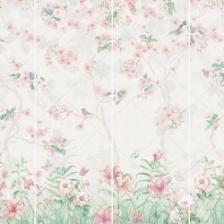 Панно Affresco Wallpaper Part 1 Floral Melody AB50-COL4 2x2,68 м, панно из нескольких рулонов