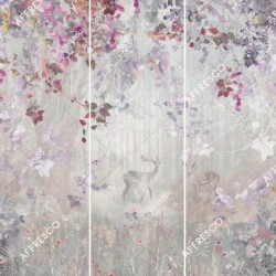 Панно Affresco Wallpaper Part 1 Deep in the forest AVN38-COL2 2x2,01 м, панно из нескольких рулонов