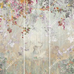 Панно Affresco Wallpaper Part 1 Deep in the forest AVN38-COL3 2x2,01 м, панно из нескольких рулонов